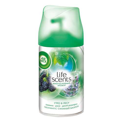 Сменный аэрозоль для освежителя воздуха Air Wick freshmatic life scents утро в лесу 250 мл в Четыре глаза