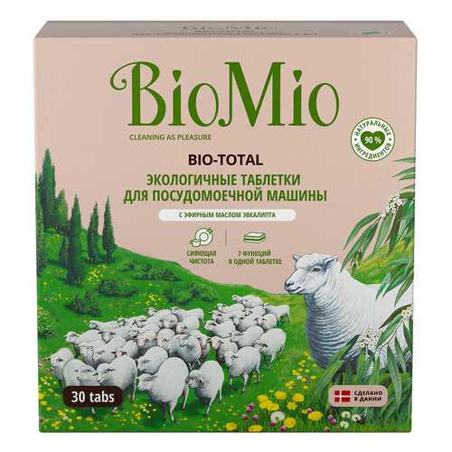 Таблетки для посудомоечной машины BioMio bio-total 30 штук в Четыре глаза