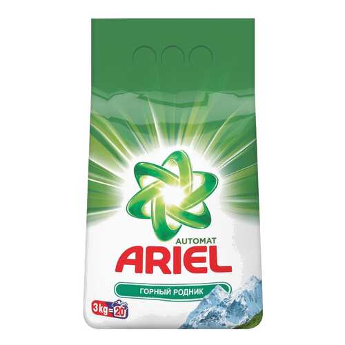 Порошок для стирки Ariel горный родник 3 кг в Четыре глаза