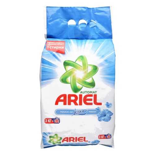 Порошок для стирки Ariel touch of lenor fresh автомат 3 кг в Четыре глаза