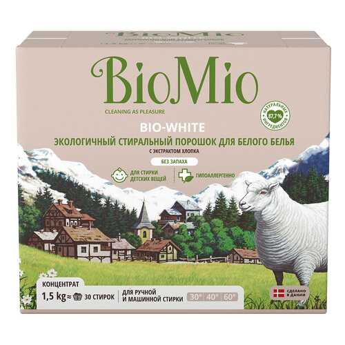 Порошок для стирки BioMio для белого белья 1.5 кг в Четыре глаза