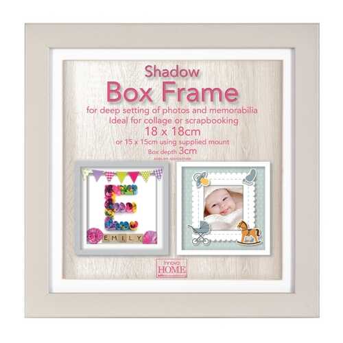 Фоторамка Innova ''Shadow Box Grey'' 18x18 см (окно 15x15 см) в Четыре глаза