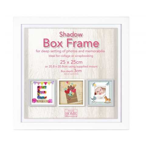Фоторамка Innova ''Shadow Box White'' 25x25 см (окно 21x21 см) в Четыре глаза