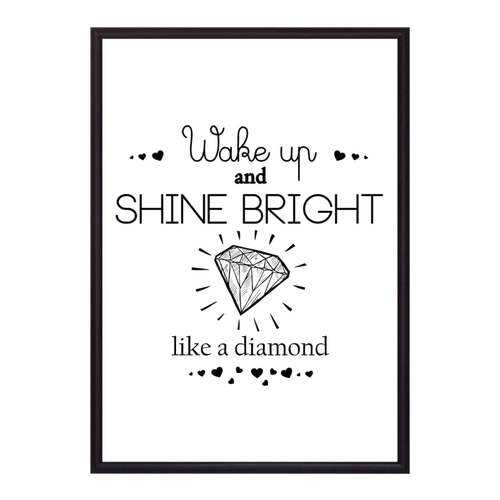 Постер в рамке Shine bright! 40х60 см в Четыре глаза