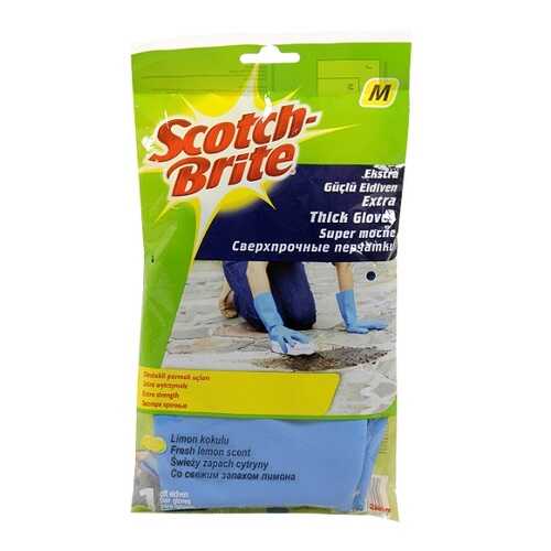 Перчатки хозяйственные Scotch-Brite®, cверхпрочные, размер M, 1 пара/уп. в Четыре глаза