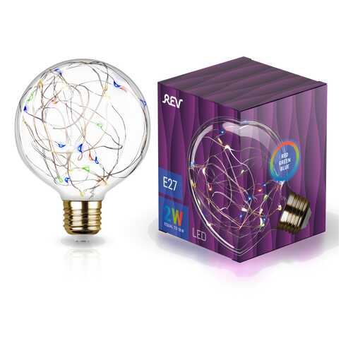 Лампа светодиодная REV VINTAGE RGB Starry шар G95 E27 DECO Premium 32446 1 в Четыре глаза