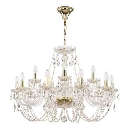Люстра хрустальная 101/10+5/300 G Bohemia Ivele Crystal в Четыре глаза