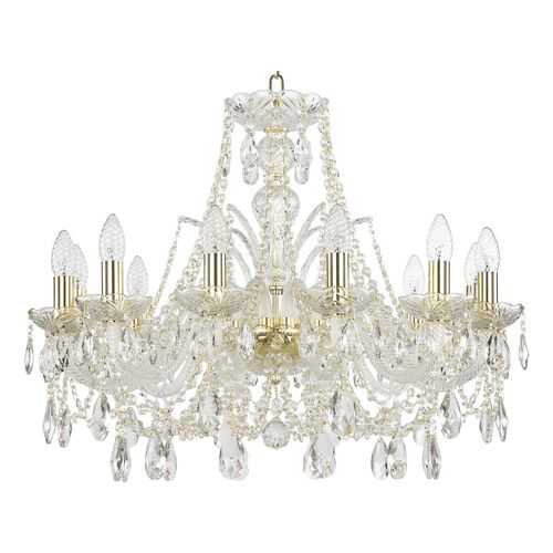 Люстра хрустальная 105/12/240 G Bohemia Ivele Crystal в Четыре глаза