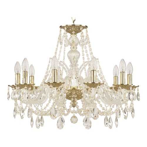 Люстра хрустальная 1605/10/240 G Bohemia Ivele Crystal в Четыре глаза