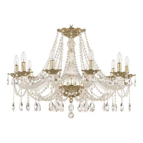 Люстра хрустальная 1607/10/300 G Bohemia Ivele Crystal в Четыре глаза