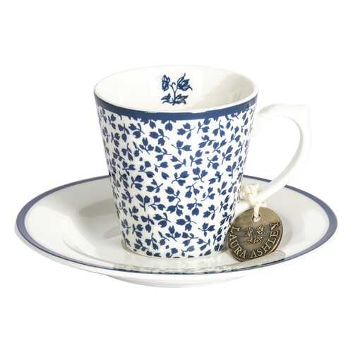 Чашка с блюдцем Laura Ashley Blueprint 90мл Floris в Четыре глаза