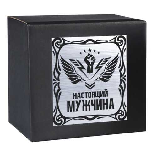 Город подарков Кружка Настоящий Мужчина в подарочной коробке в Четыре глаза