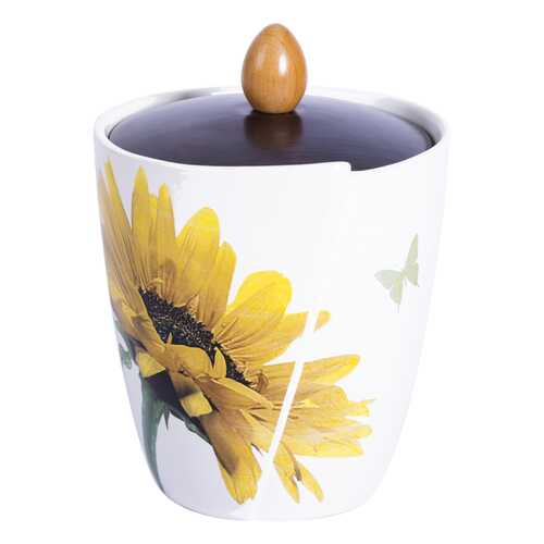 Банка для хранения Ceramiche Viva SUNFLOWER 13x13x18см в Четыре глаза