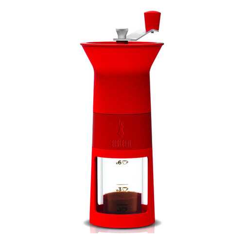 Кофемолка ручная Bialetti MACINA CAFFE, цвет красный в Четыре глаза