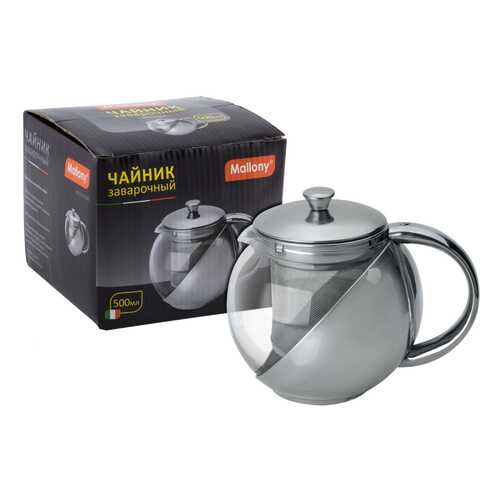 Заварочный чайник Menta-500 Mallony 910109 Серебристый в Четыре глаза
