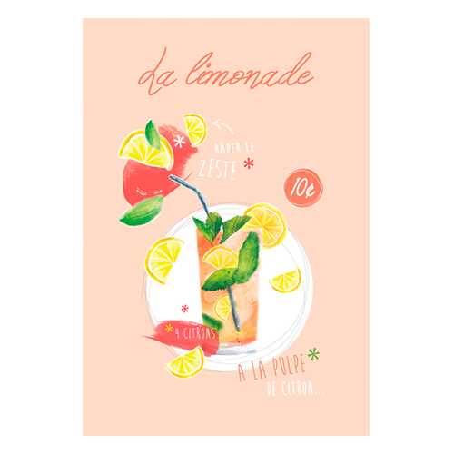 Полотенце кухонное Coucke LIMONADE, 50x75 см, 100% хлопок в Четыре глаза