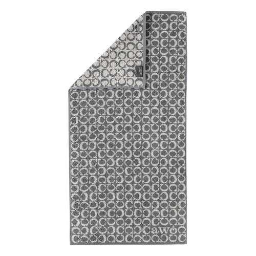 Полотенце 50x100см CAWO TWO-TONE, цвет антрацит в Четыре глаза