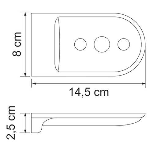Мыльница решетка, Wasserkraft Kammel K-8369WHITE в Четыре глаза